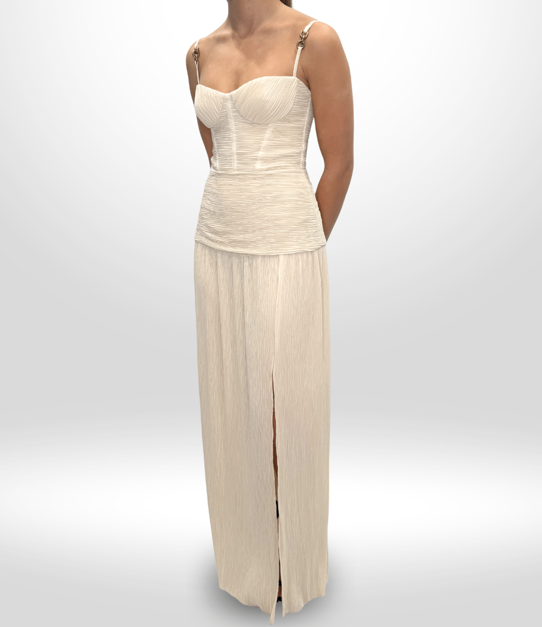 MANNING CARTEL Creme Maxi Dress Sz 8