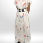 LEO LIN Flutter Sleeve Floral Dress Sz 10