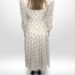 ALESSANDRA RICH White Polka Dot Dress Sz 42