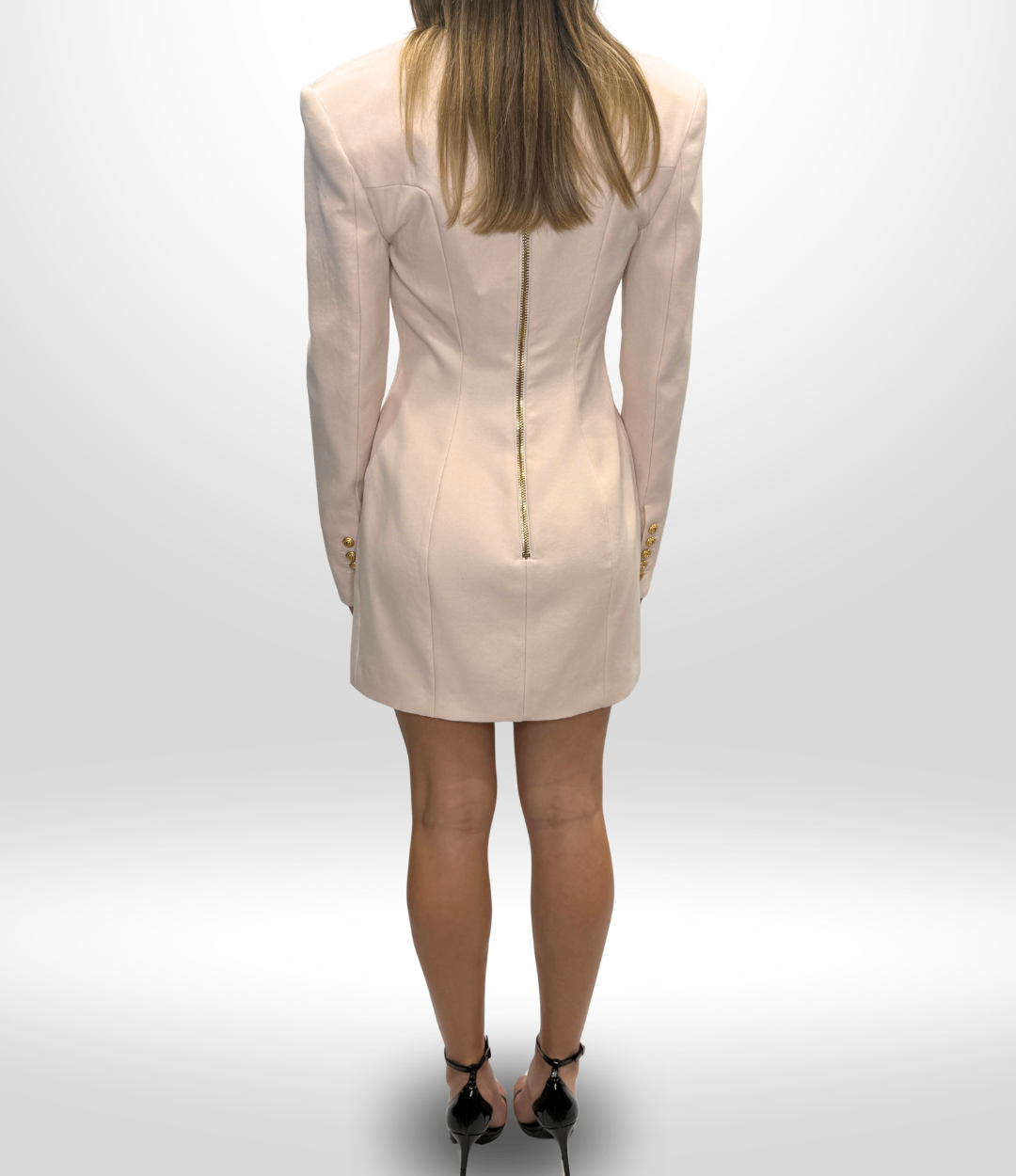 Balmain Pink Blazer Dress Sz 36