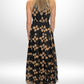 SCANLAN THEODORE Black Floral Evening Dress Sz 10