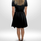 DIOR Black Wool Silk Dress Sz 38
