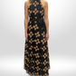 SCANLAN THEODORE Black Floral Evening Dress Sz 10