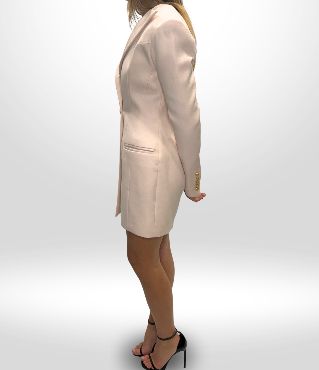 Balmain Pink Blazer Dress Sz 36