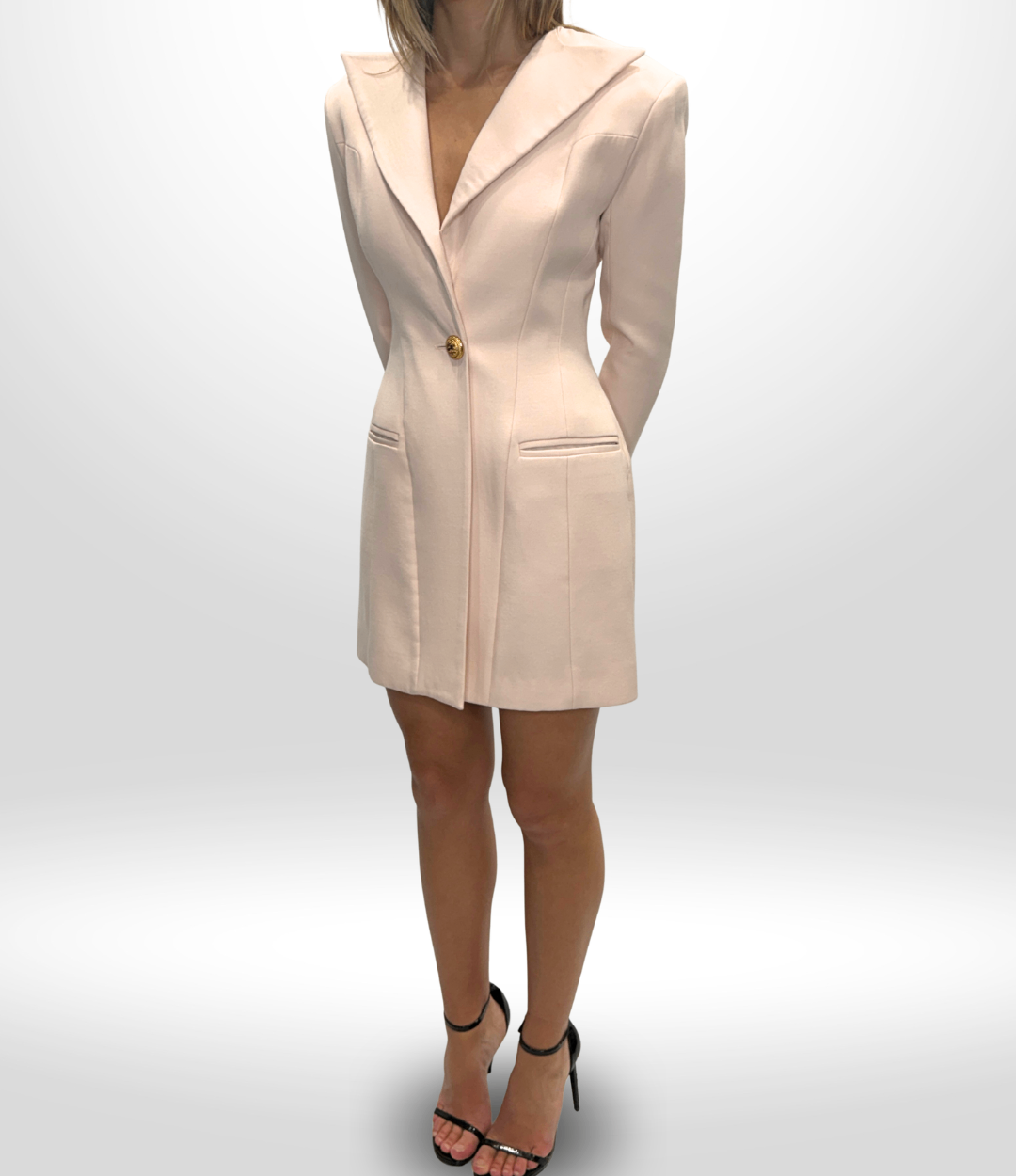 Balmain Pink Blazer Dress Sz 36