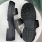 PRADA Platform Logo Sandals Sz 40
