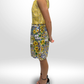 DOLCE & GABBANA Yellow Crystal Mini Dress (Size 44)
