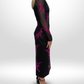 CINQ A SEPT Black Pink Sequin Dress Sz 10