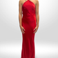 RETROFETE Red Silk Justine Dress Sz XS