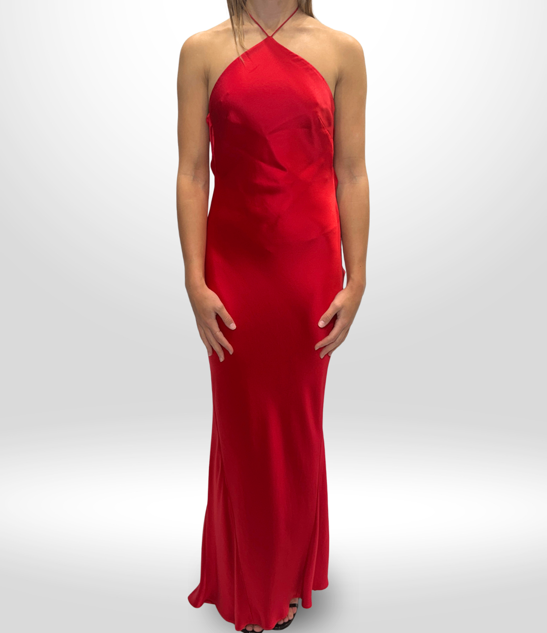RETROFETE Red Silk Justine Dress Sz XS