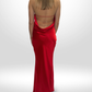 RETROFETE Red Silk Justine Dress Sz XS
