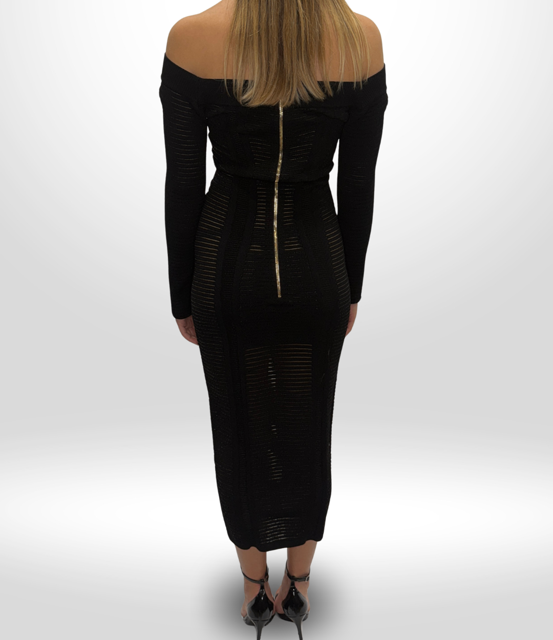 Balmain Vintage Black Dress Sz S