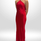 RETROFETE Red Silk Justine Dress Sz XS