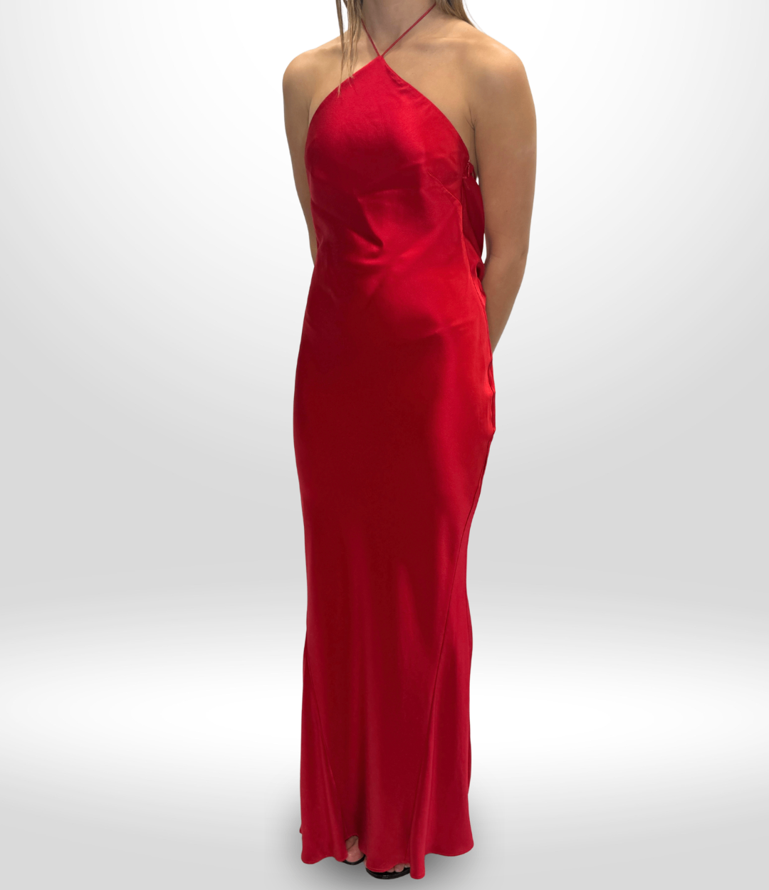 RETROFETE Red Silk Justine Dress Sz XS
