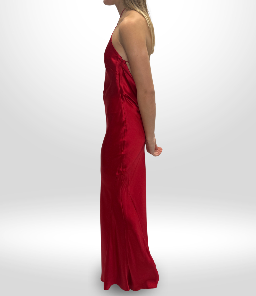 RETROFETE Red Silk Justine Dress Sz XS