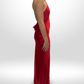 RETROFETE Red Silk Justine Dress Sz XS