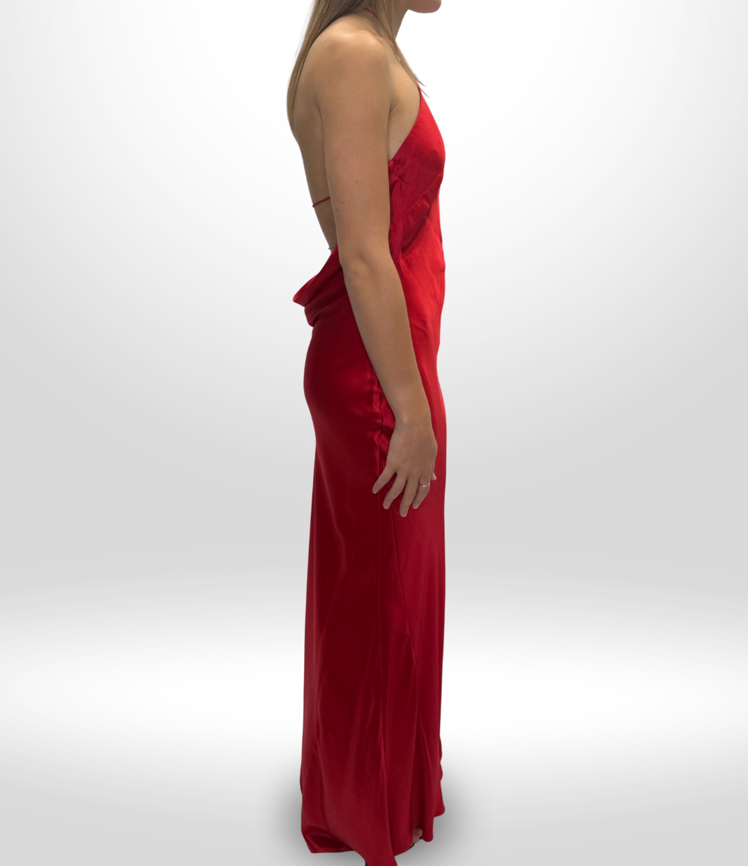 RETROFETE Red Silk Justine Dress Sz XS