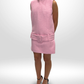 PATOU Pink Shift Dress Sz 42