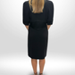 CHANEL 07A Black Satin-Trim Tuxedo Dress