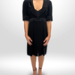 CHANEL 07A Black Satin-Trim Tuxedo Dress