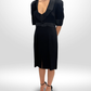 CHANEL 07A Black Satin-Trim Tuxedo Dress