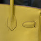 HERMÈS Birkin 30 Epsom Yellow Lime Palladium Hardware
