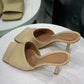 BOTTEGA VENETA Creme Lido Square-Toe Sandals Sz 39