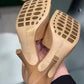 BOTTEGA VENETA Camel Lido Square-Toe Sandals Sz 39