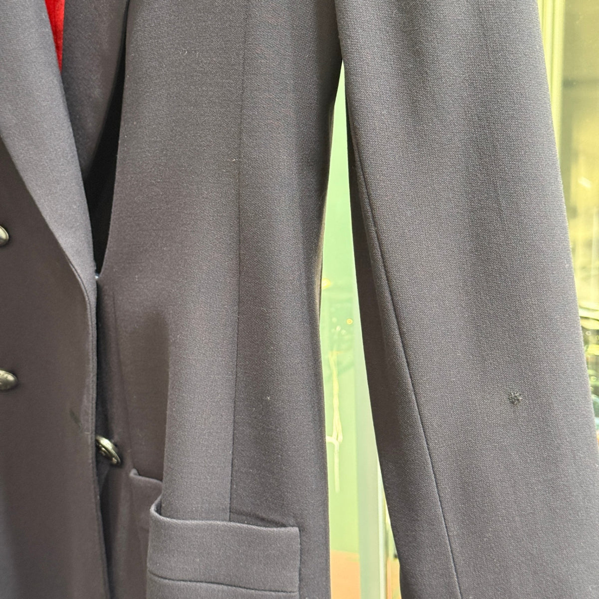 CHANEL Vintage Navy Wool Blazer Sz 40