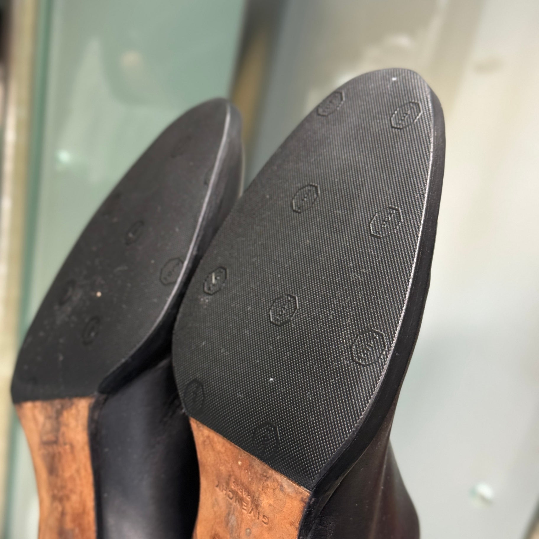 GIVENCHY Black Studded Boots Sz 40