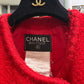 CHANEL Vintage Red Tweed Coat Dress Sz 38