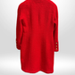 CHANEL Vintage Red Tweed Coat Dress Sz 38