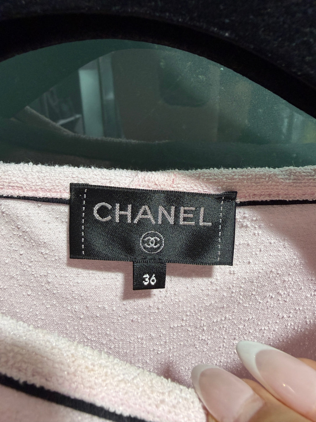 CHANEL Cruise Pink Terry Top Sz 36