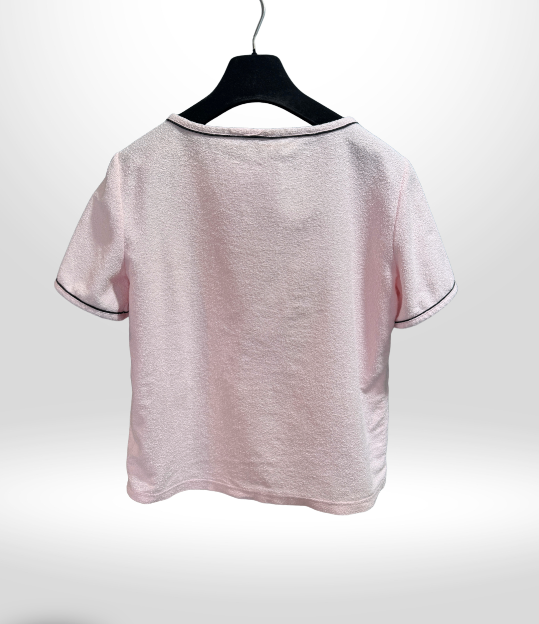 CHANEL Cruise Pink Terry Top Sz 36