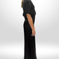 ESSE Black Midi One Shoulder Dress Sz 8