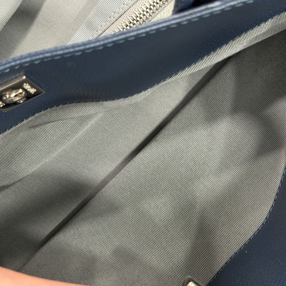CHANEL Executive Cerf Tote Navy