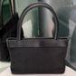 CHANEL Vintage Mini CC Canvas Tote -Black