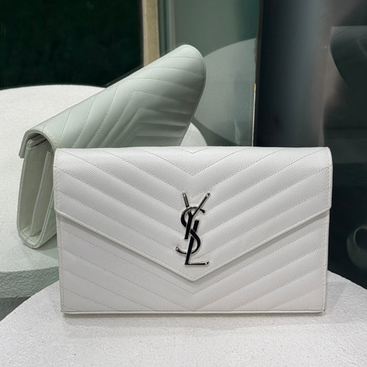SAINT LAURENT White Envelope WOC