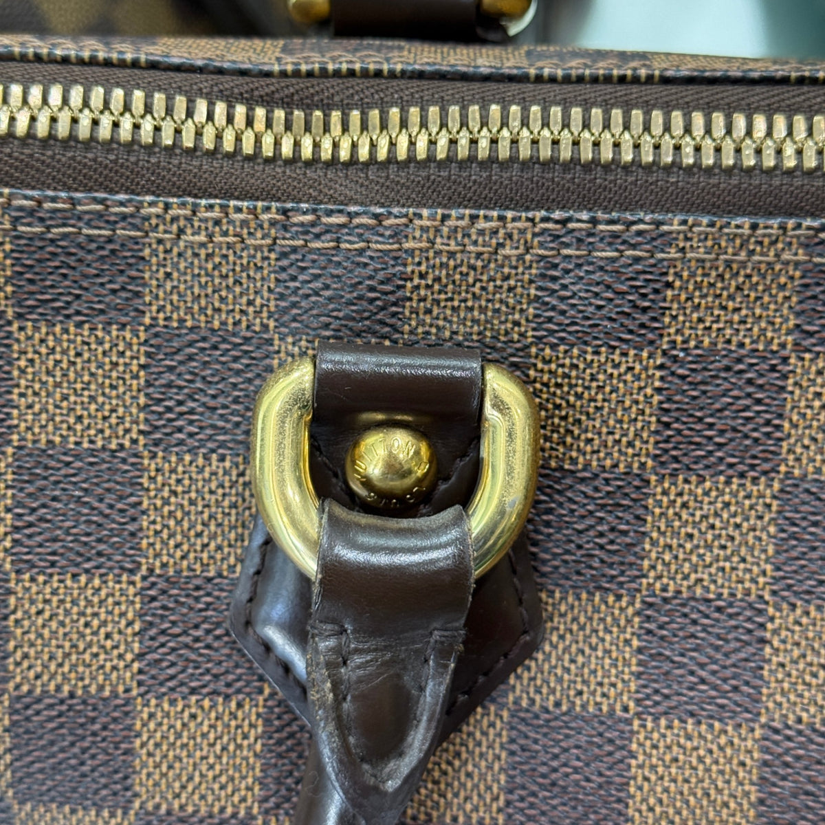 LOUIS VUITTON Damier Brown Checked Neverfull
