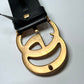 GUCCI GG Black Belt Sz 84/80