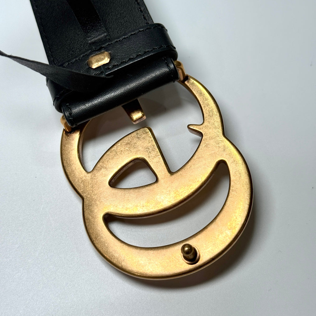 GUCCI GG Black Belt Sz 84/80