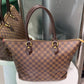 LOUIS VUITTON Damier Brown Checked Neverfull