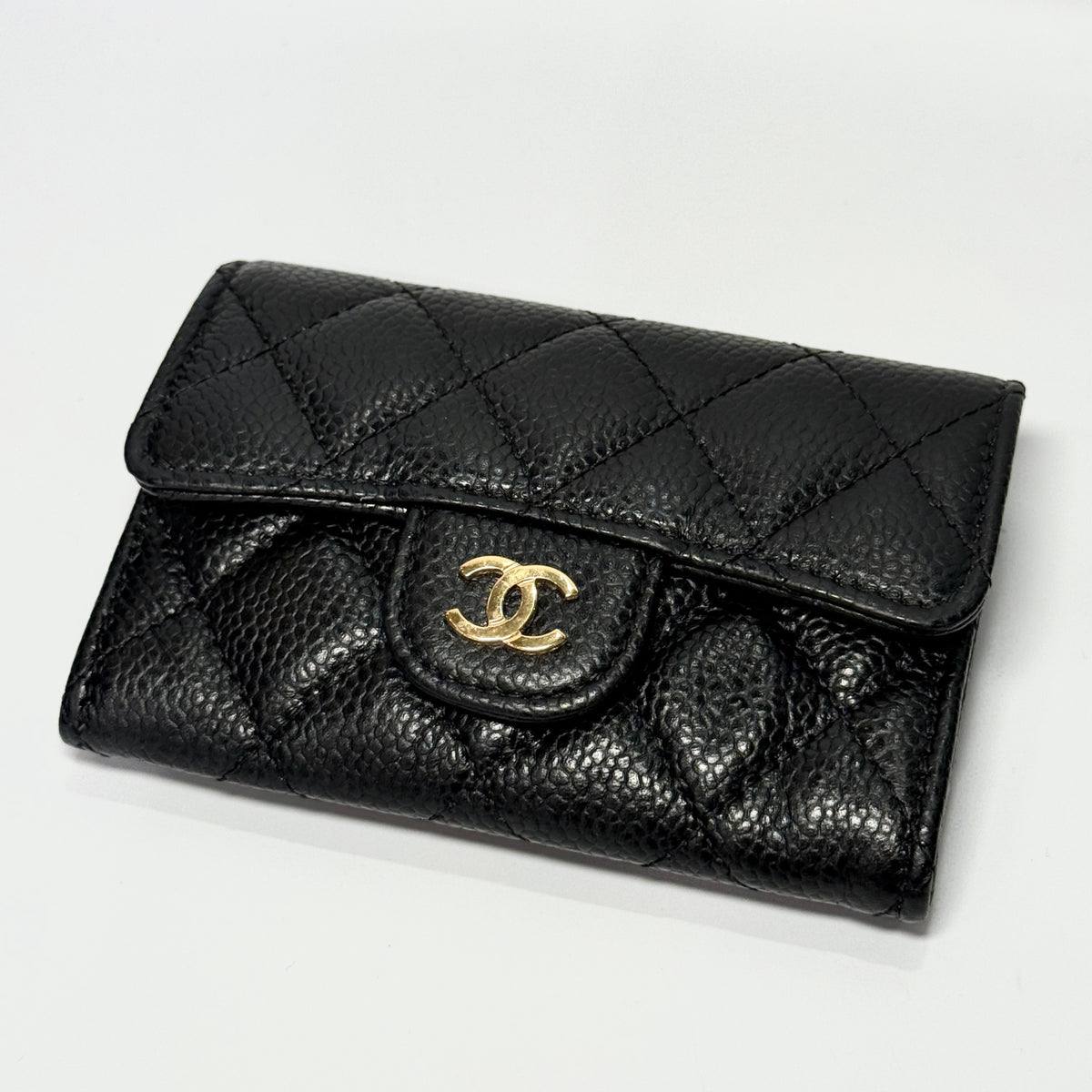 CHANEL Classic Card Holder Caviar Black