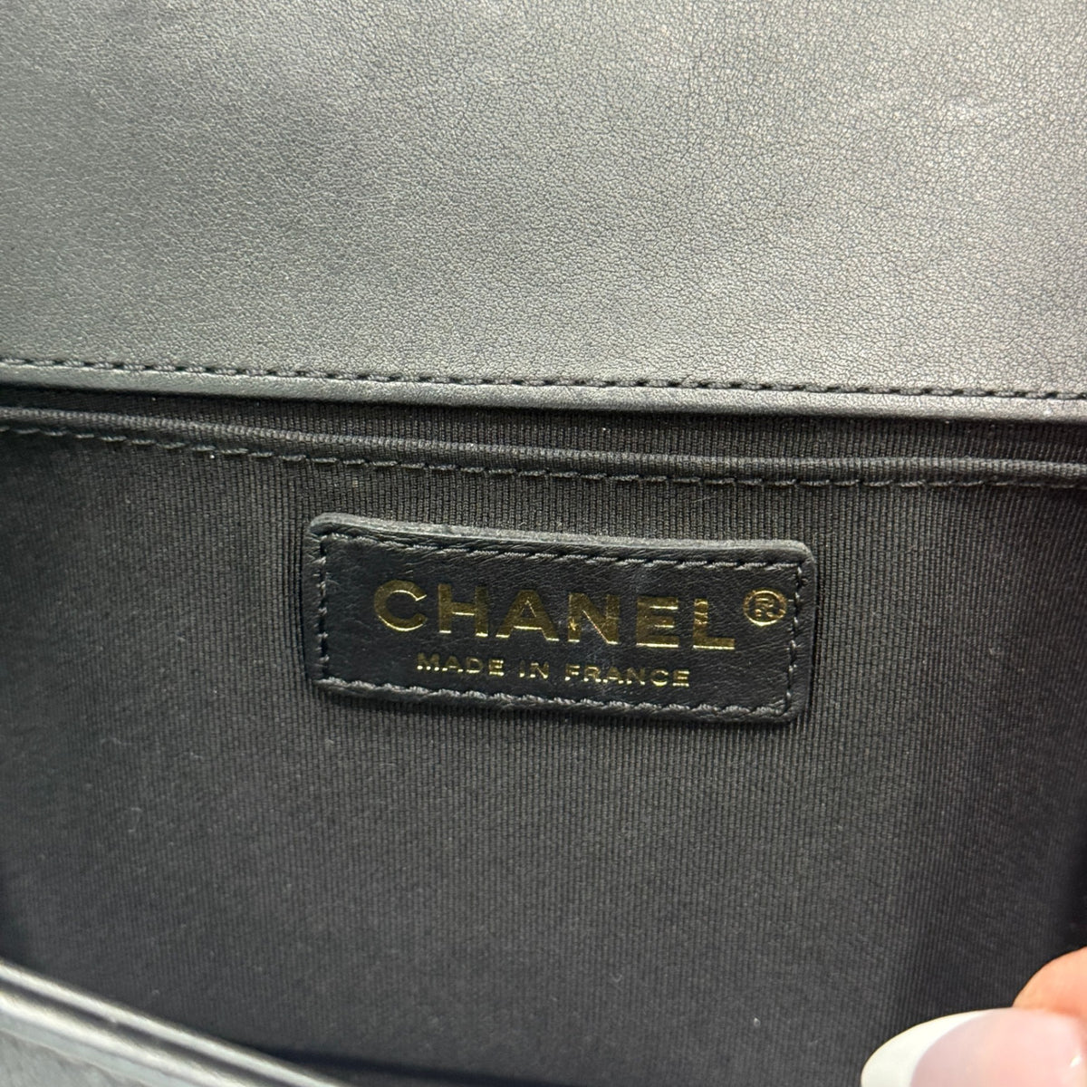 CHANEL Boy Medium Lambskin Black GHW