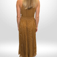 ZIMMERMANN Brown Polkadot Halter Neck Dress Sz 2