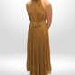 ZIMMERMANN Brown Polkadot Halter Neck Dress Sz 2