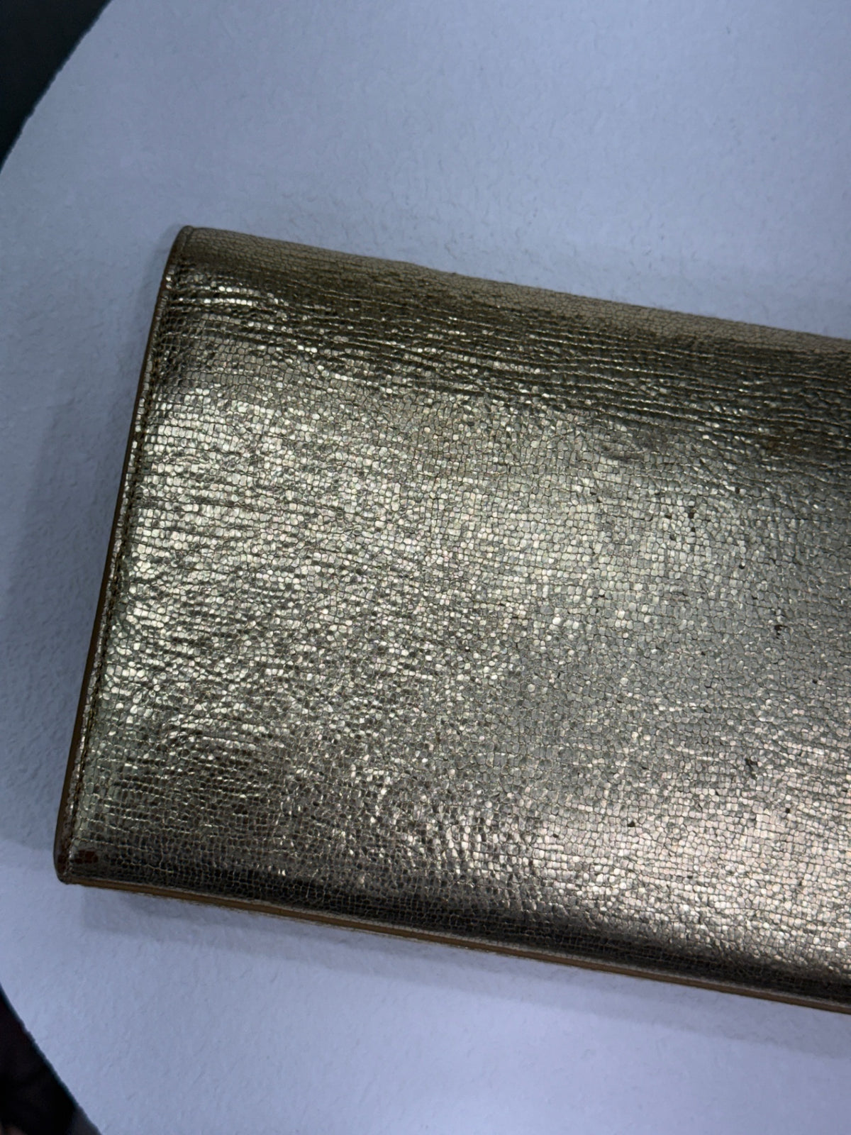SAINT LAURENT Gold Clutch