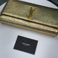 SAINT LAURENT Gold Clutch