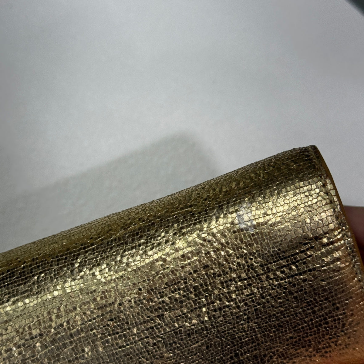 SAINT LAURENT Gold Clutch