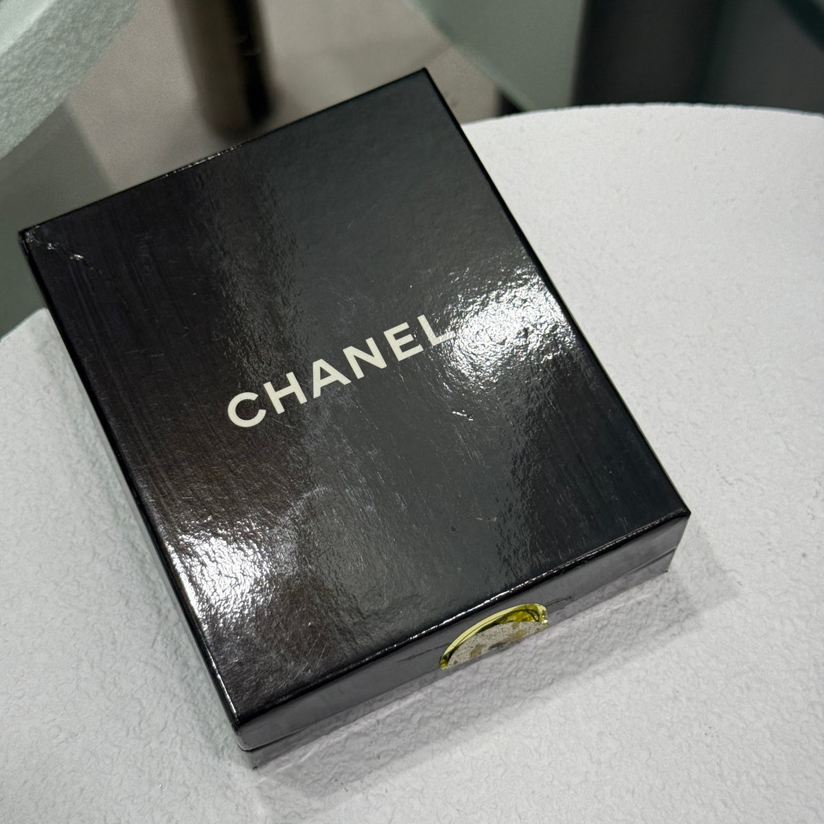 CHANEL Gold CC Pendant Necklace